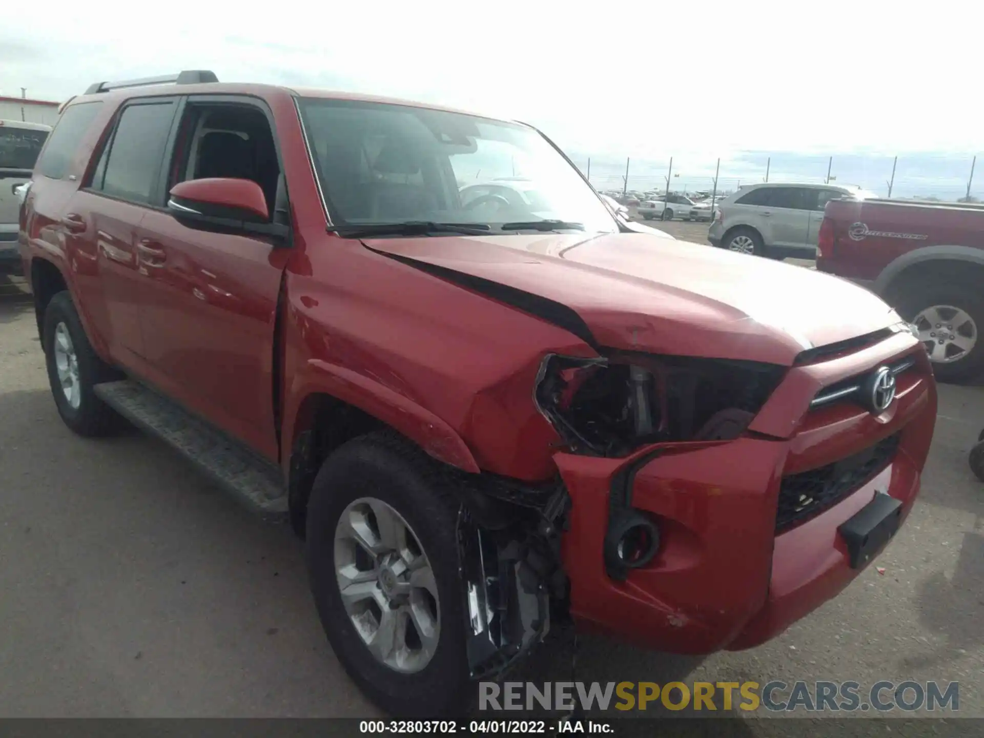 1 Photograph of a damaged car JTENU5JR4N6022281 TOYOTA 4RUNNER 2022