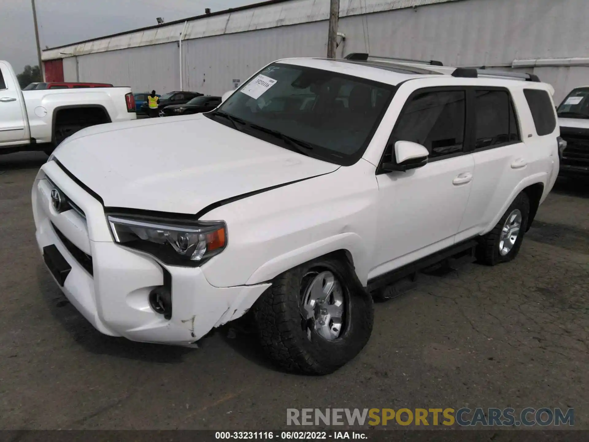 2 Фотография поврежденного автомобиля JTENU5JR5N5996664 TOYOTA 4RUNNER 2022