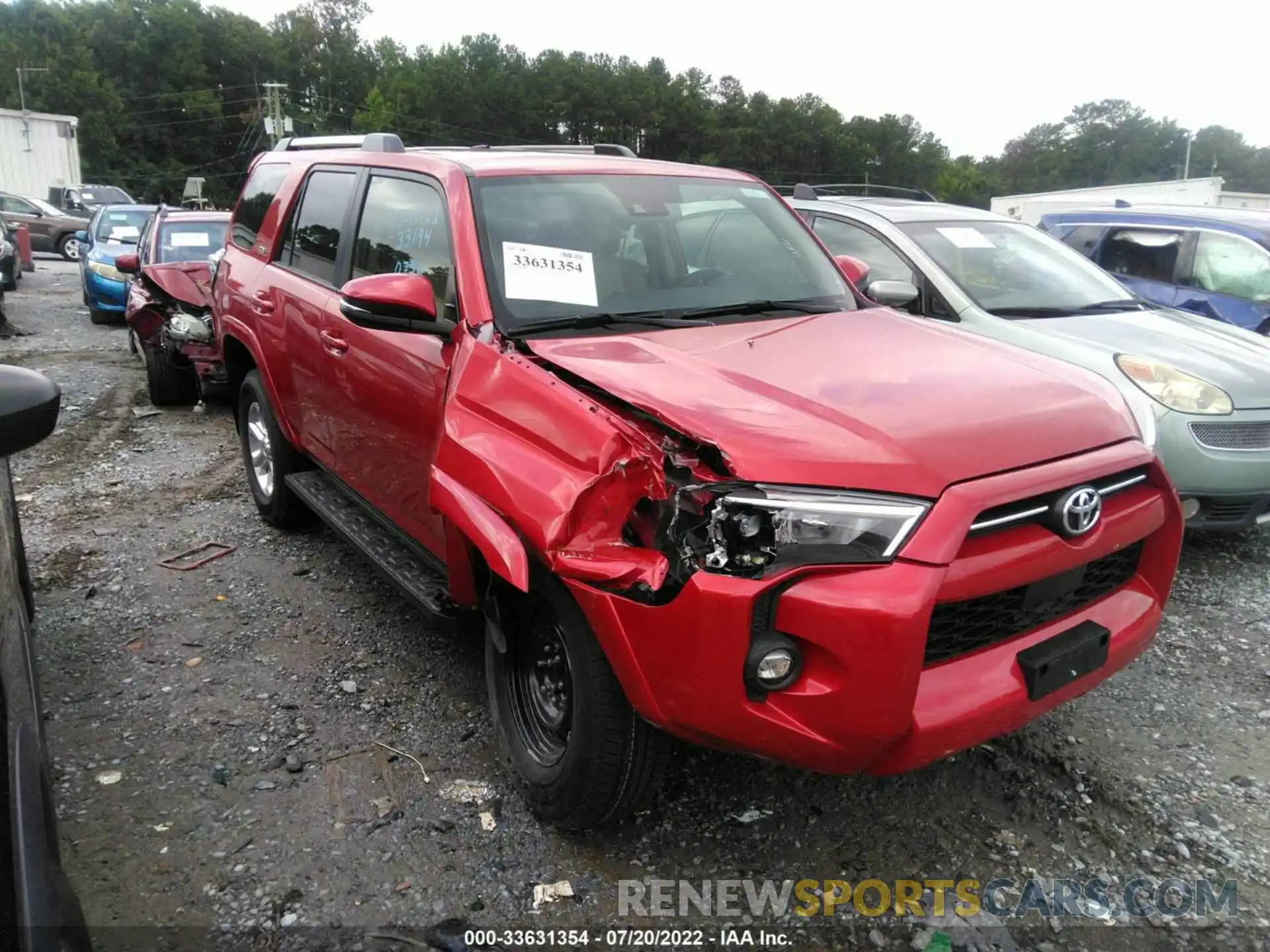 1 Photograph of a damaged car JTENU5JR6N6020726 TOYOTA 4RUNNER 2022