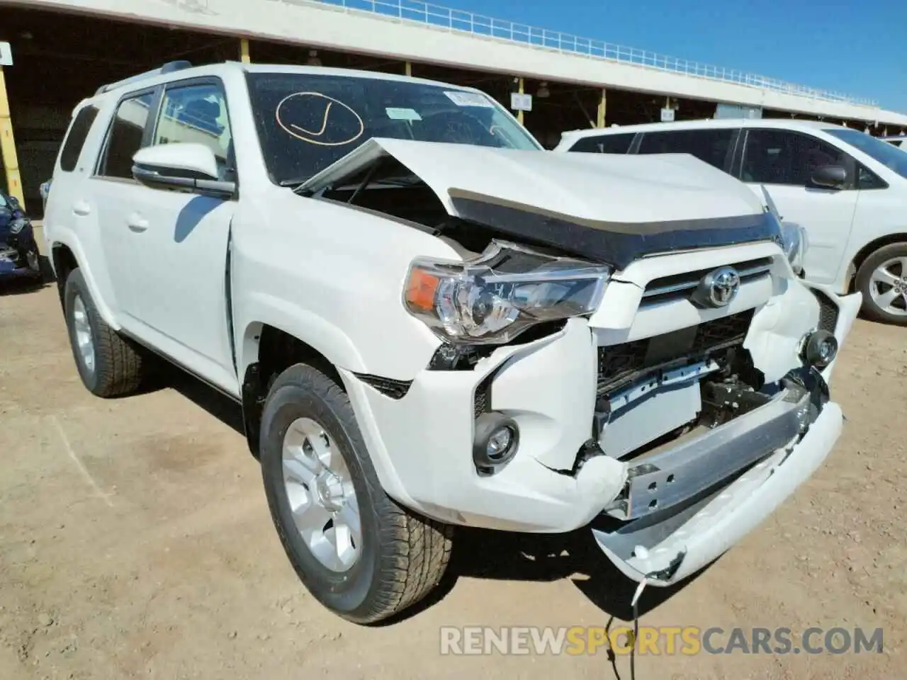 1 Photograph of a damaged car JTENU5JR7N6009993 TOYOTA 4RUNNER 2022