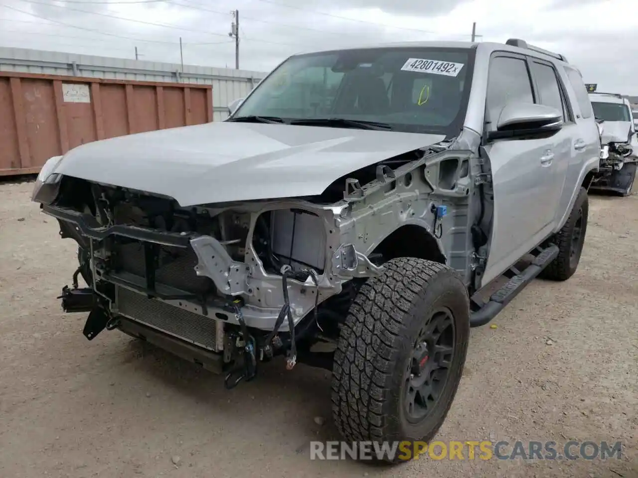 2 Photograph of a damaged car JTENU5JRXN6004657 TOYOTA 4RUNNER 2022