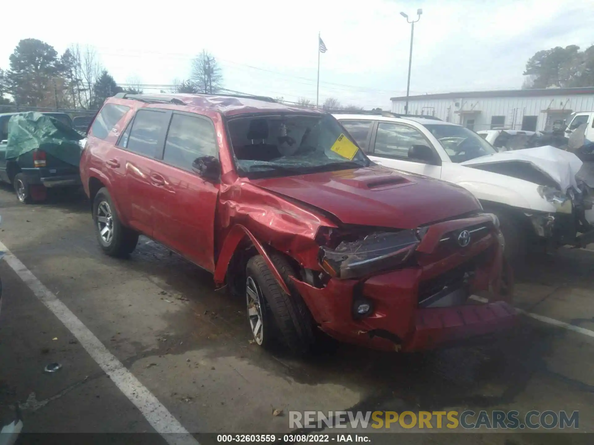 1 Photograph of a damaged car JTEPU5JR1N5978610 TOYOTA 4RUNNER 2022