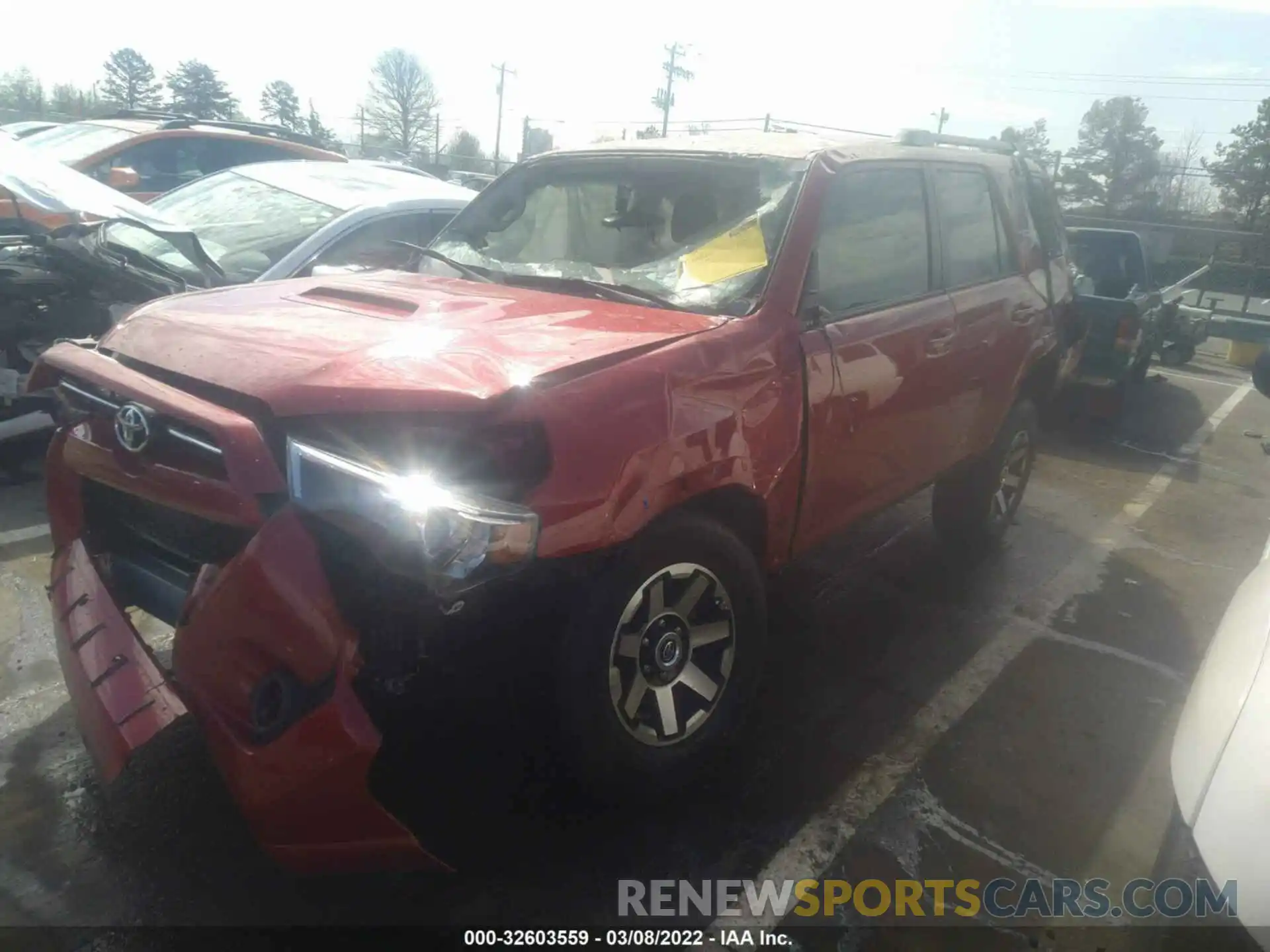 2 Photograph of a damaged car JTEPU5JR1N5978610 TOYOTA 4RUNNER 2022