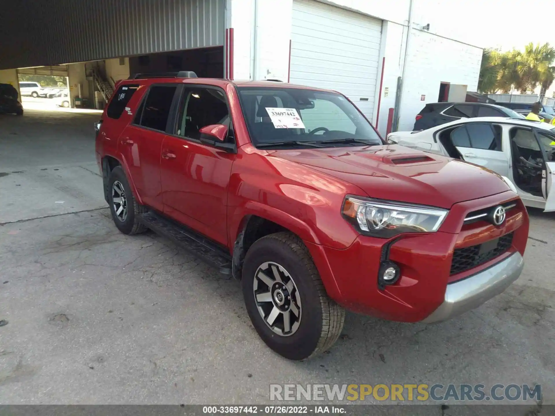 1 Photograph of a damaged car JTEPU5JR1N6023493 TOYOTA 4RUNNER 2022