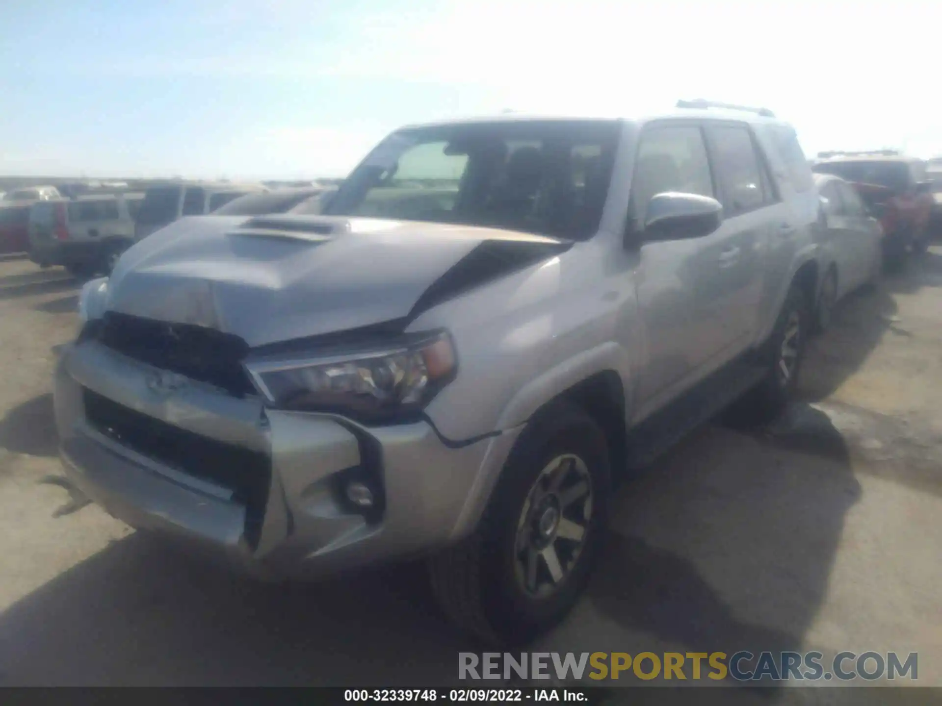 2 Photograph of a damaged car JTEPU5JR2N5974095 TOYOTA 4RUNNER 2022