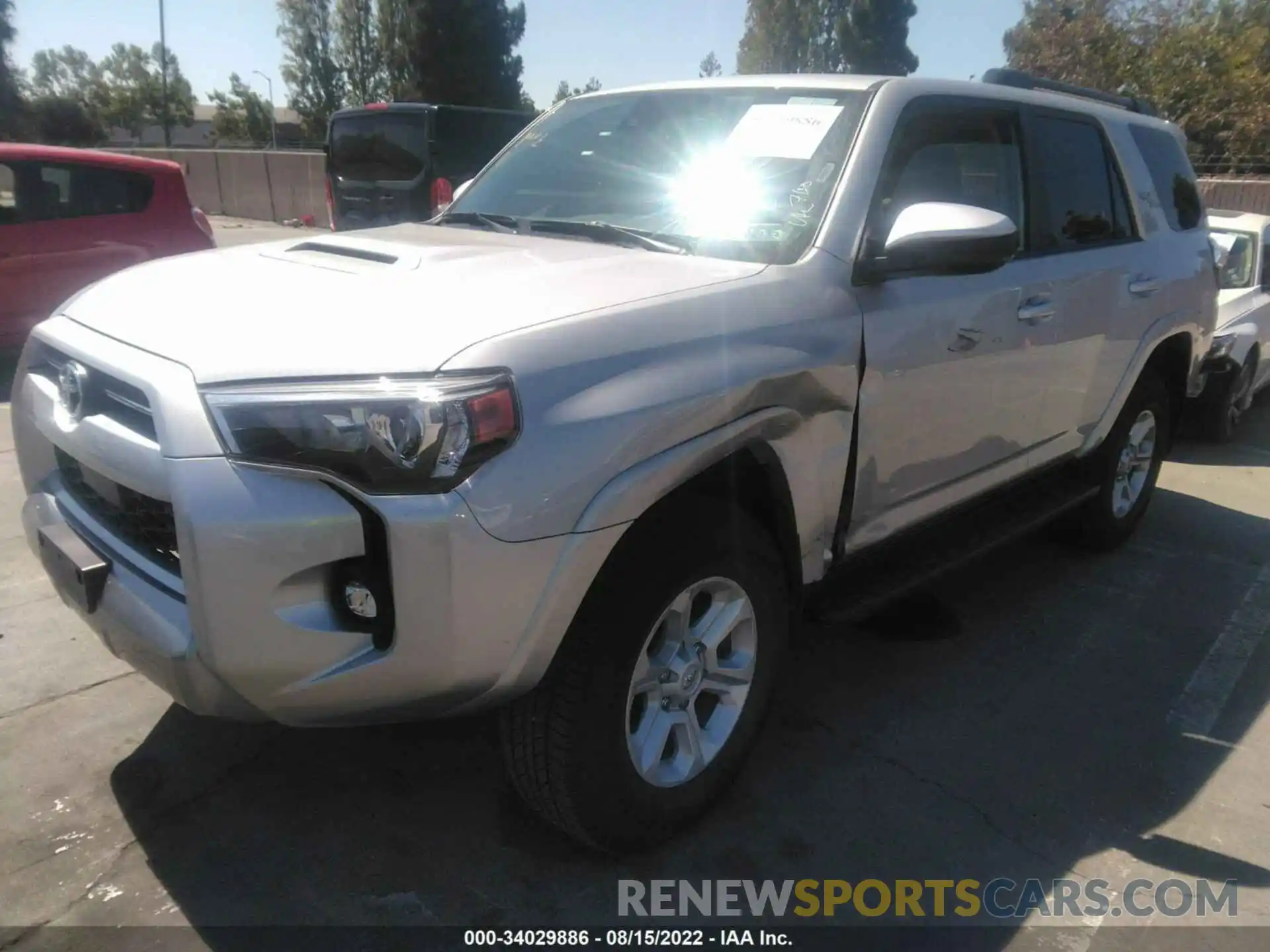 2 Photograph of a damaged car JTEPU5JR7N6044185 TOYOTA 4RUNNER 2022