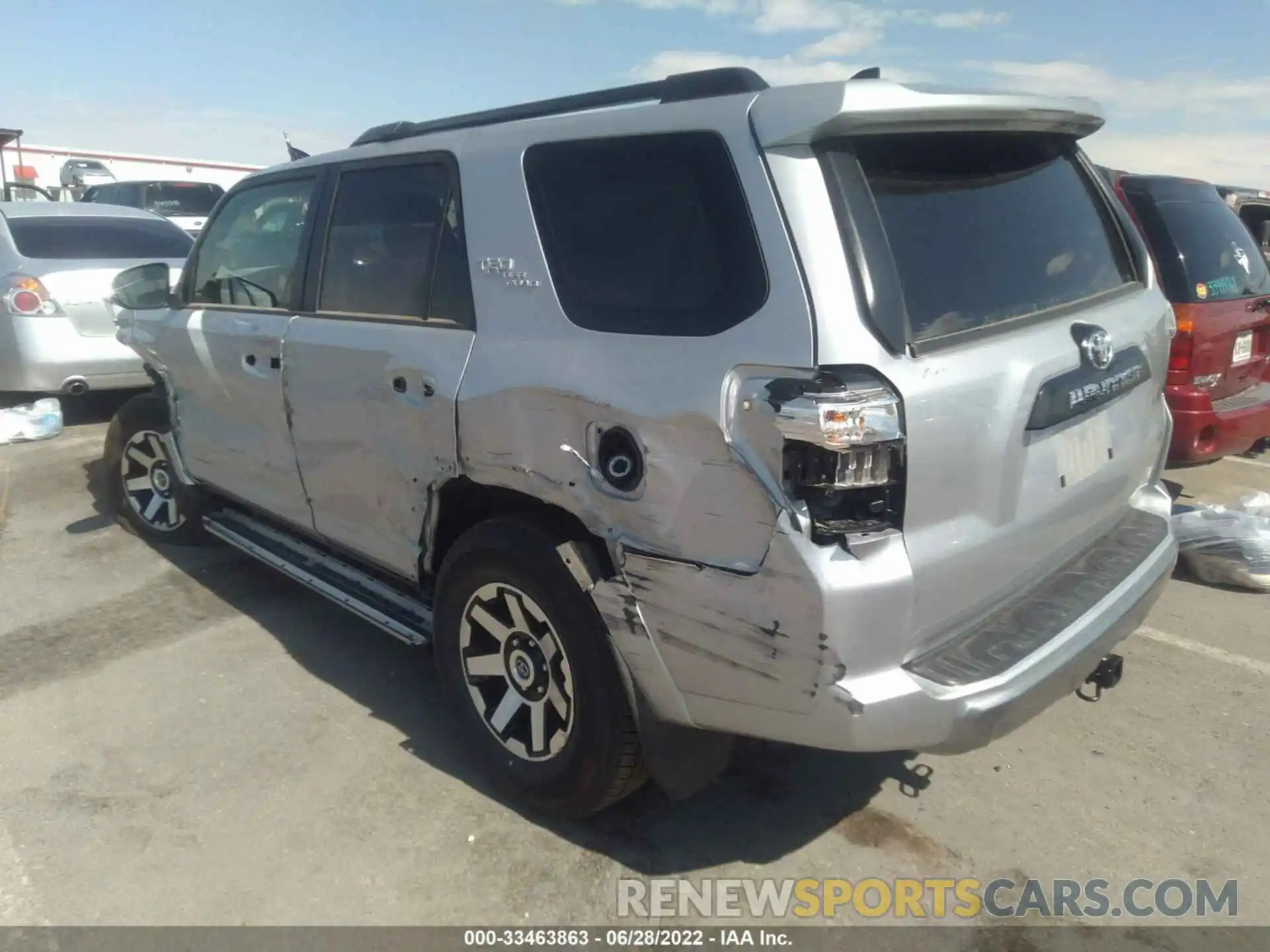 3 Photograph of a damaged car JTEPU5JR9N6005498 TOYOTA 4RUNNER 2022