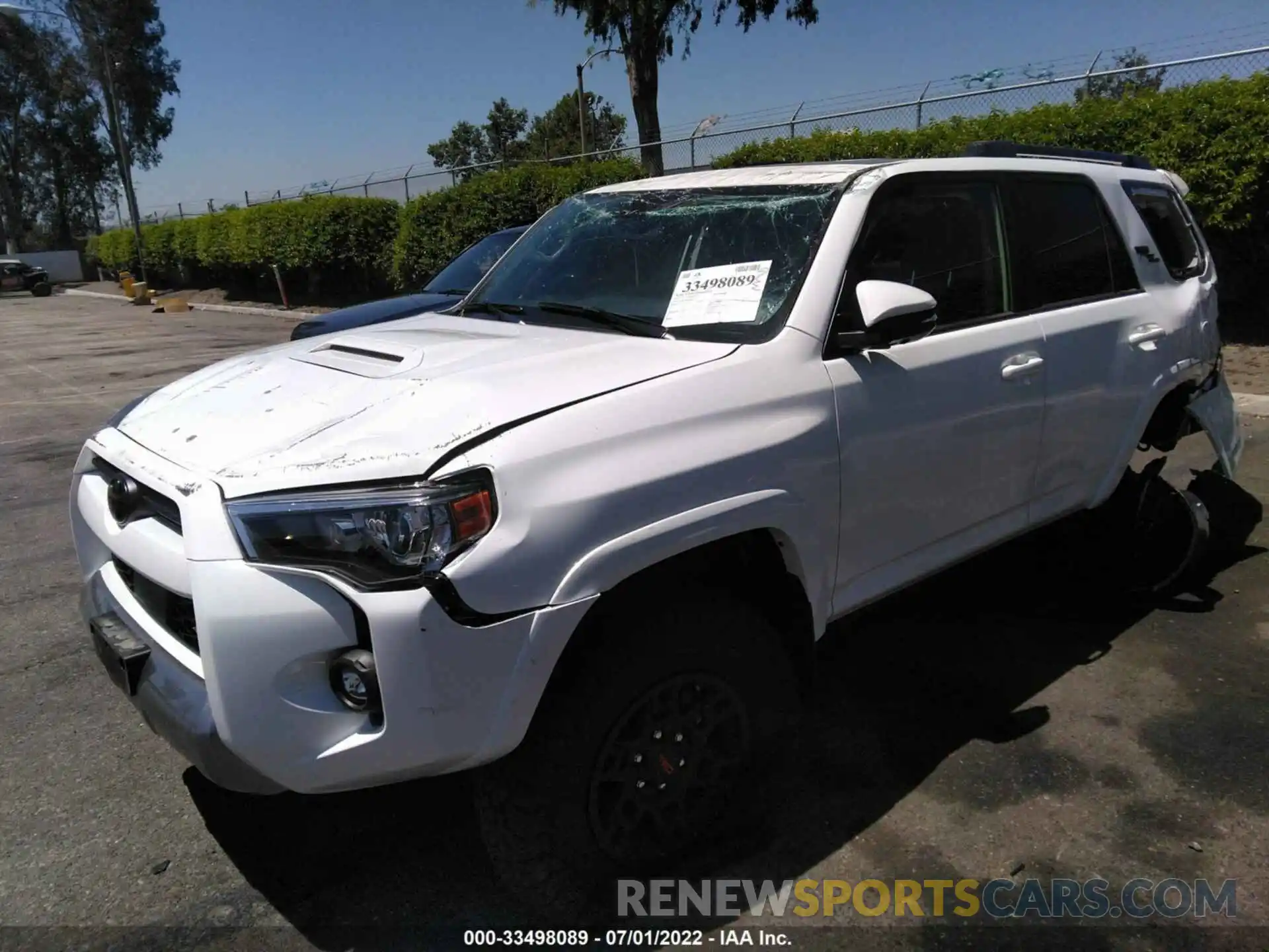 2 Photograph of a damaged car JTERU5JR4N6045237 TOYOTA 4RUNNER 2022