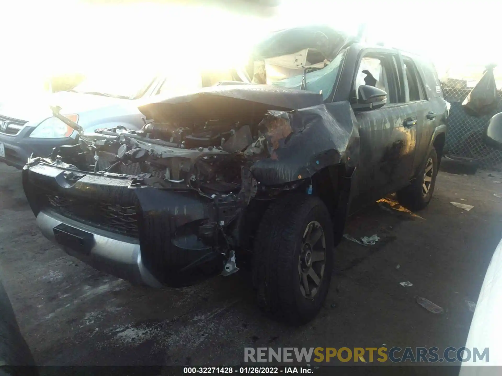 2 Photograph of a damaged car JTERU5JR6N5983780 TOYOTA 4RUNNER 2022