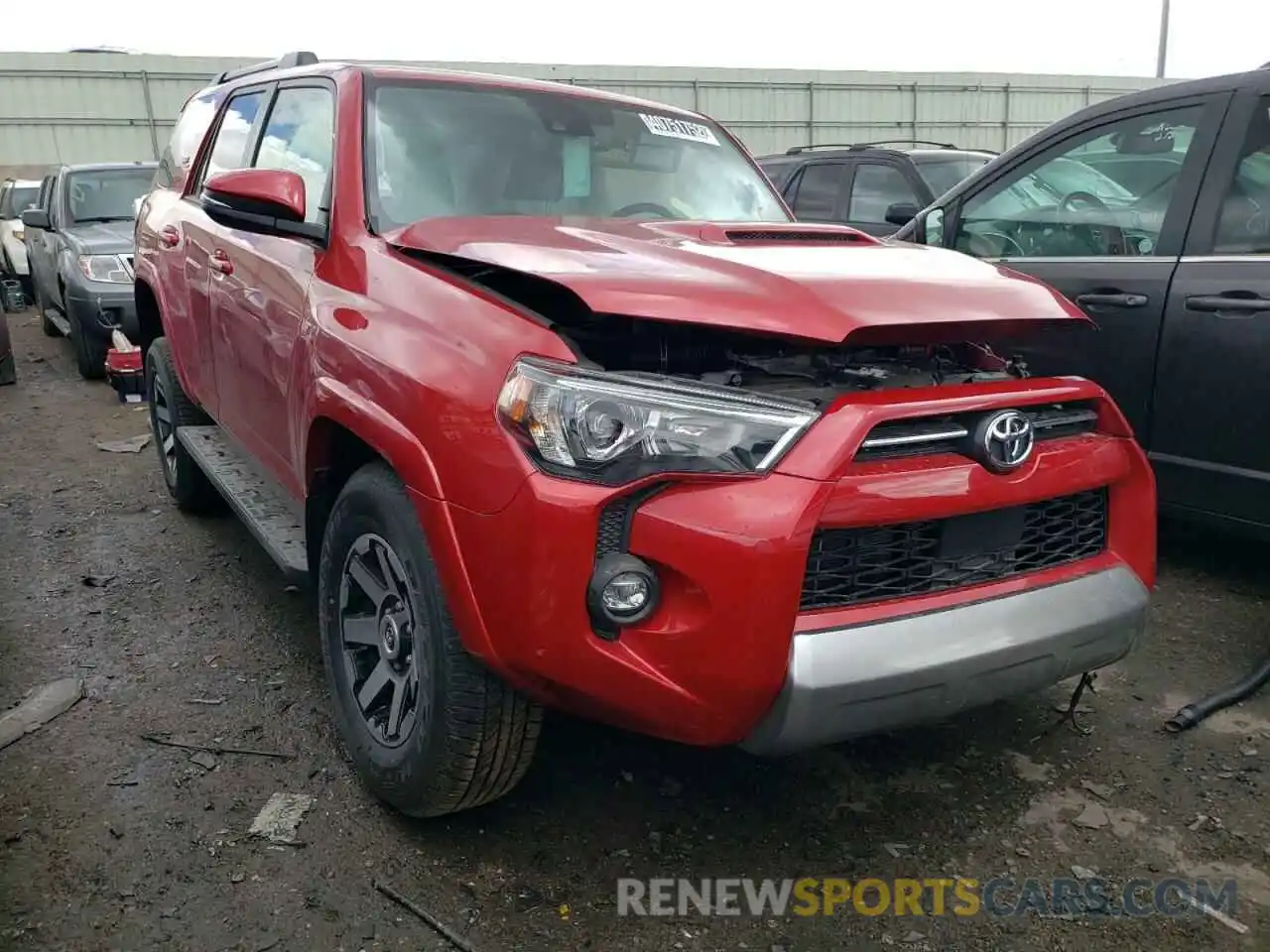 1 Photograph of a damaged car JTERU5JR6N6021277 TOYOTA 4RUNNER 2022