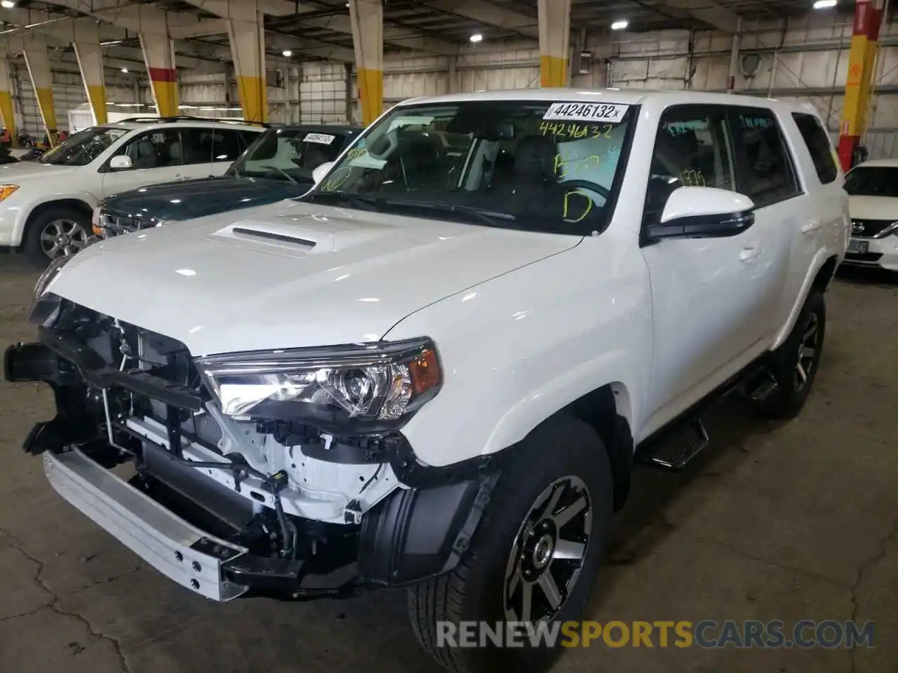 2 Photograph of a damaged car JTERU5JR7N6001930 TOYOTA 4RUNNER 2022