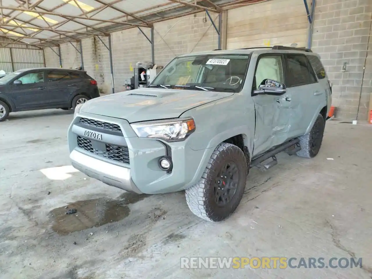 2 Фотография поврежденного автомобиля JTERU5JR7N6038881 TOYOTA 4RUNNER 2022