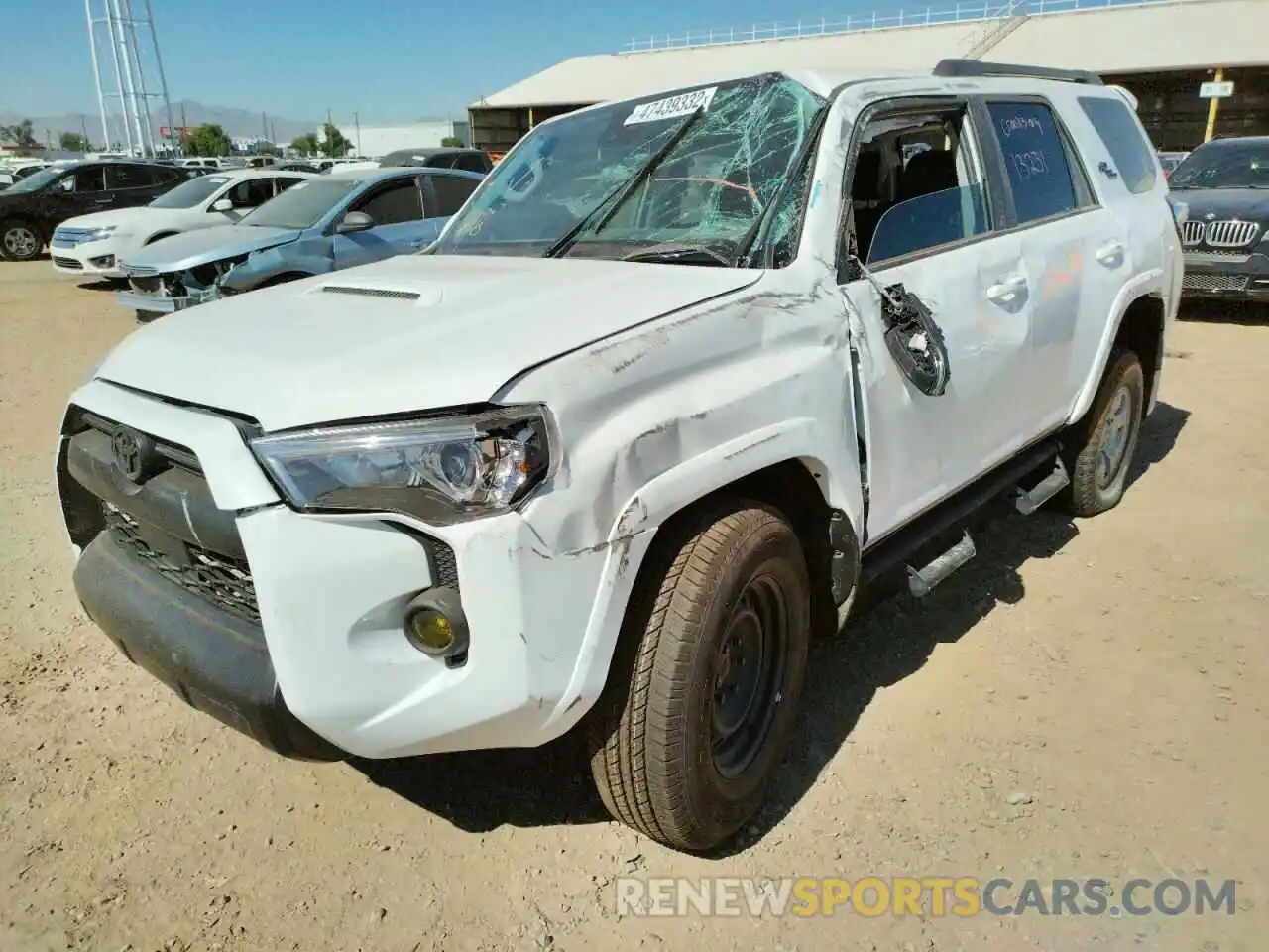 2 Photograph of a damaged car JTERU5JRXN5991977 TOYOTA 4RUNNER 2022