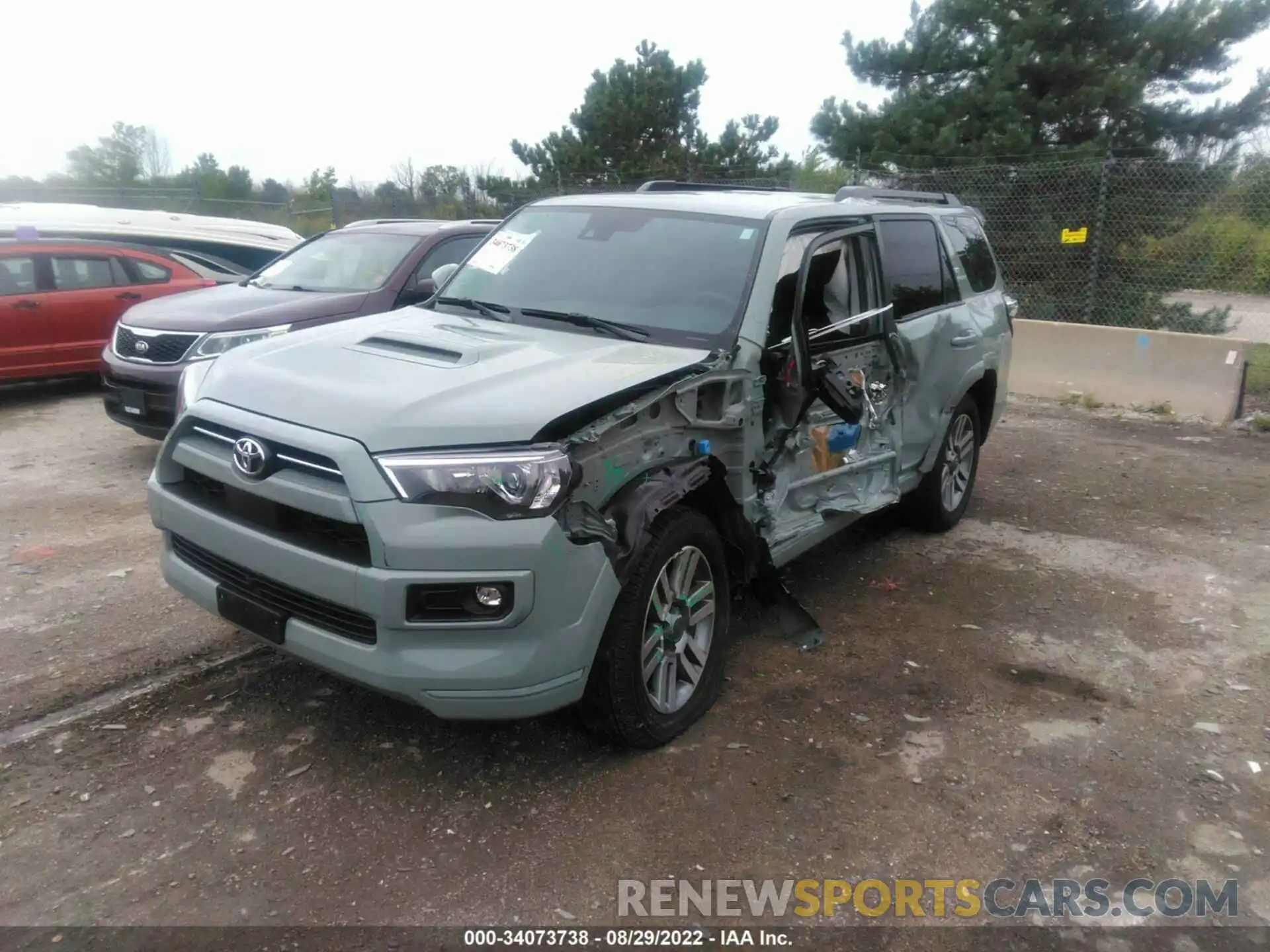 2 Фотография поврежденного автомобиля JTESU5JR2N5991523 TOYOTA 4RUNNER 2022