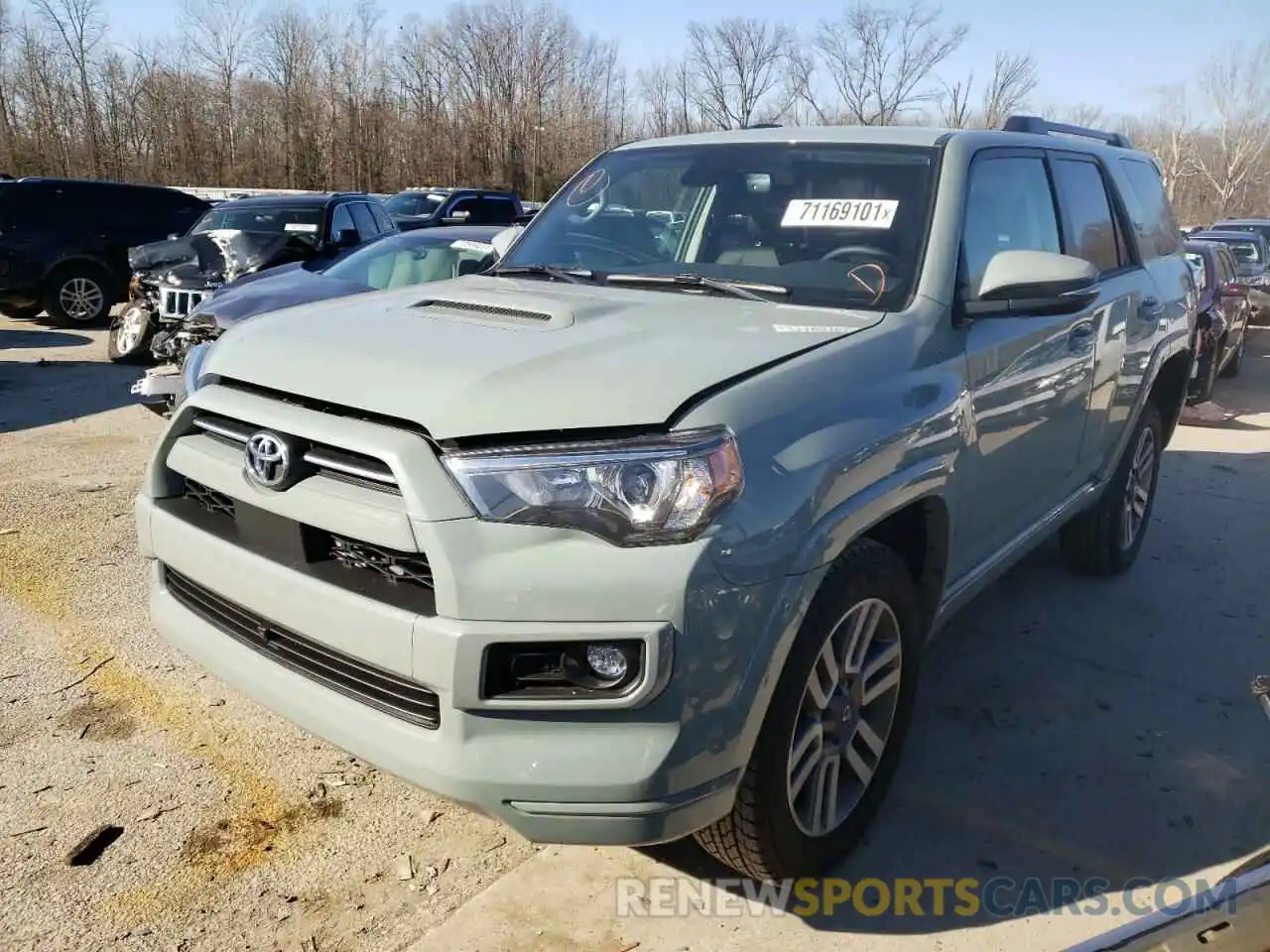 2 Photograph of a damaged car JTESU5JR5N5995419 TOYOTA 4RUNNER 2022