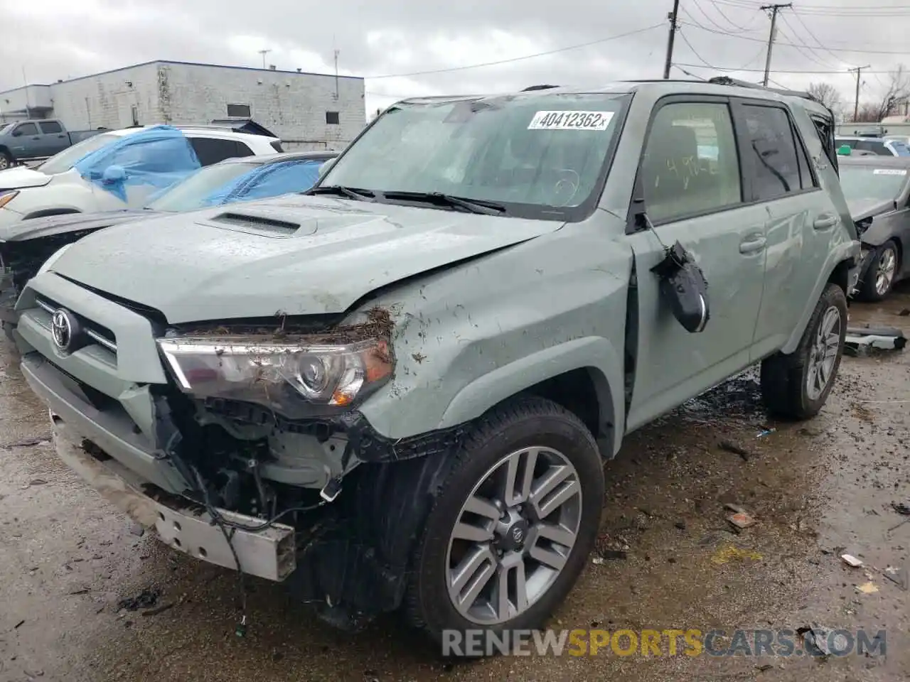 2 Photograph of a damaged car JTESU5JR7N5987502 TOYOTA 4RUNNER 2022