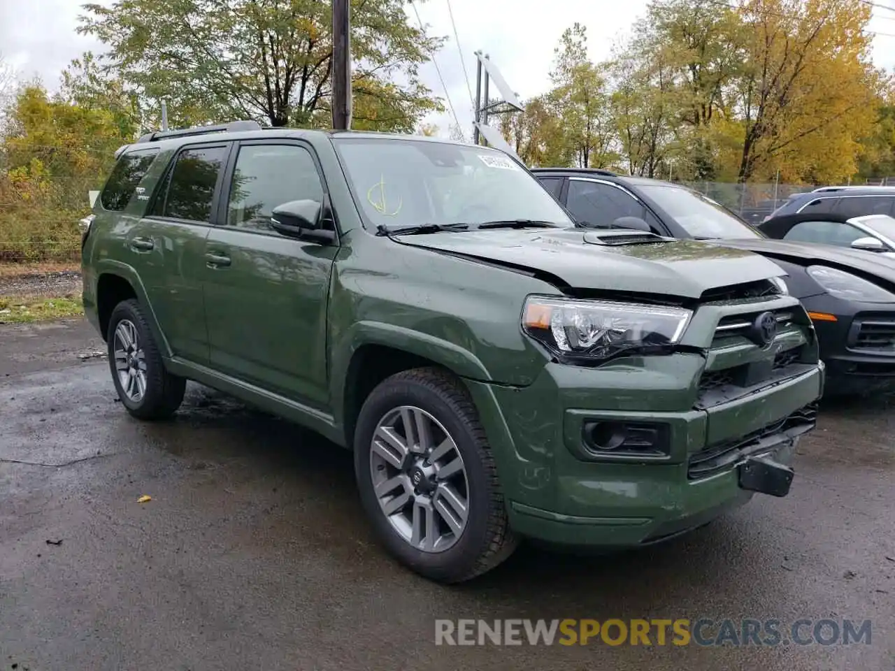 1 Photograph of a damaged car JTESU5JR7N6057416 TOYOTA 4RUNNER 2022