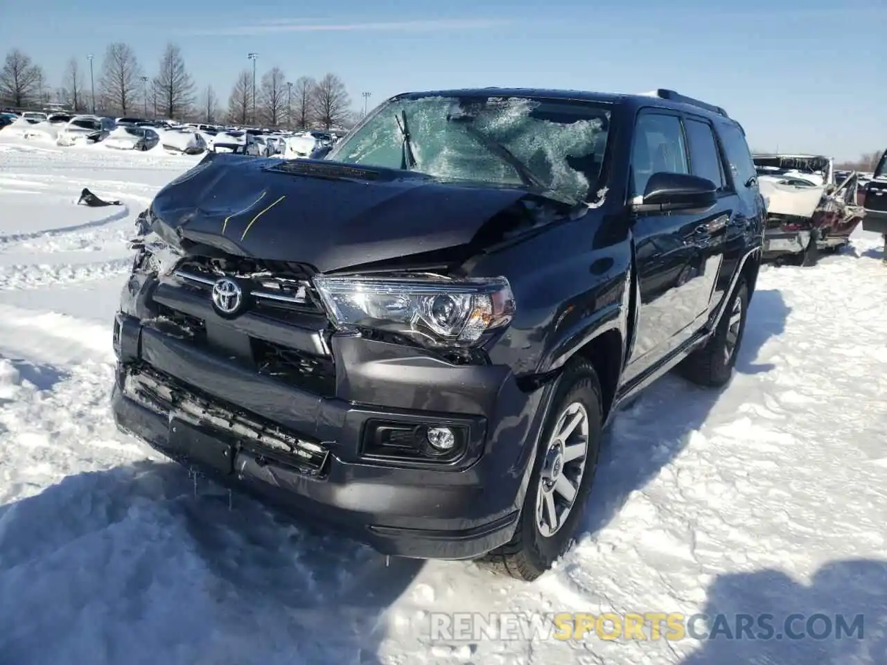 2 Photograph of a damaged car JTESU5JR9N5983225 TOYOTA 4RUNNER 2022