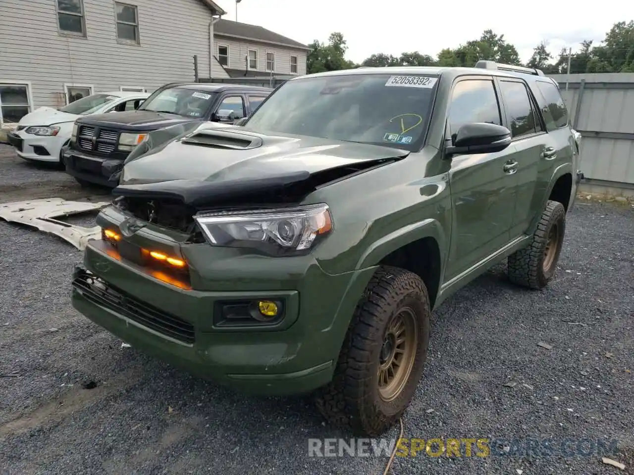 2 Photograph of a damaged car JTESU5JR9N5988294 TOYOTA 4RUNNER 2022