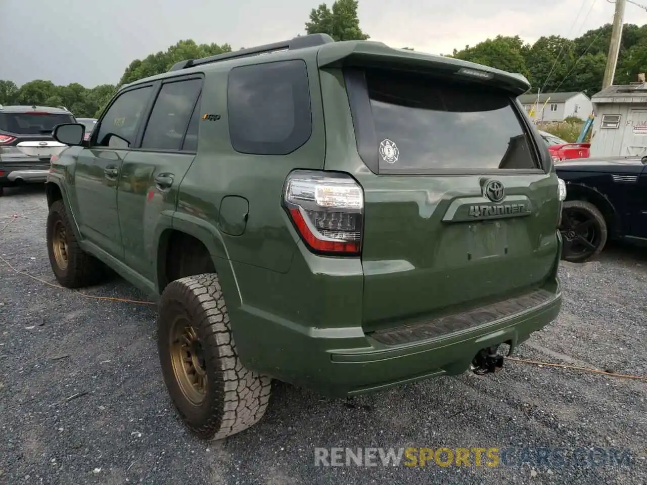 3 Photograph of a damaged car JTESU5JR9N5988294 TOYOTA 4RUNNER 2022