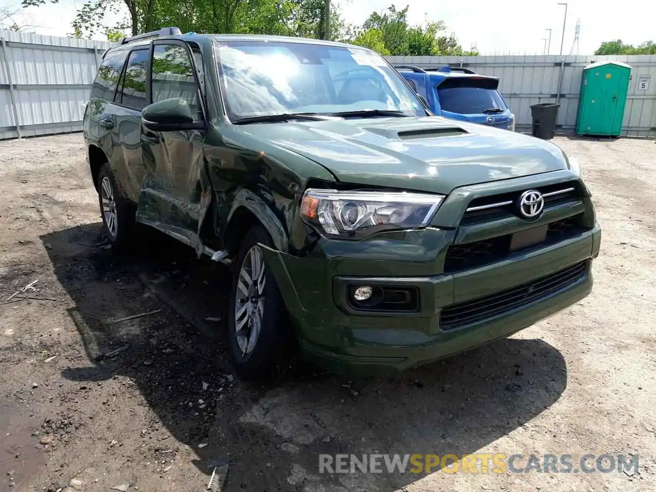 1 Photograph of a damaged car JTESU5JRXN5986229 TOYOTA 4RUNNER 2022