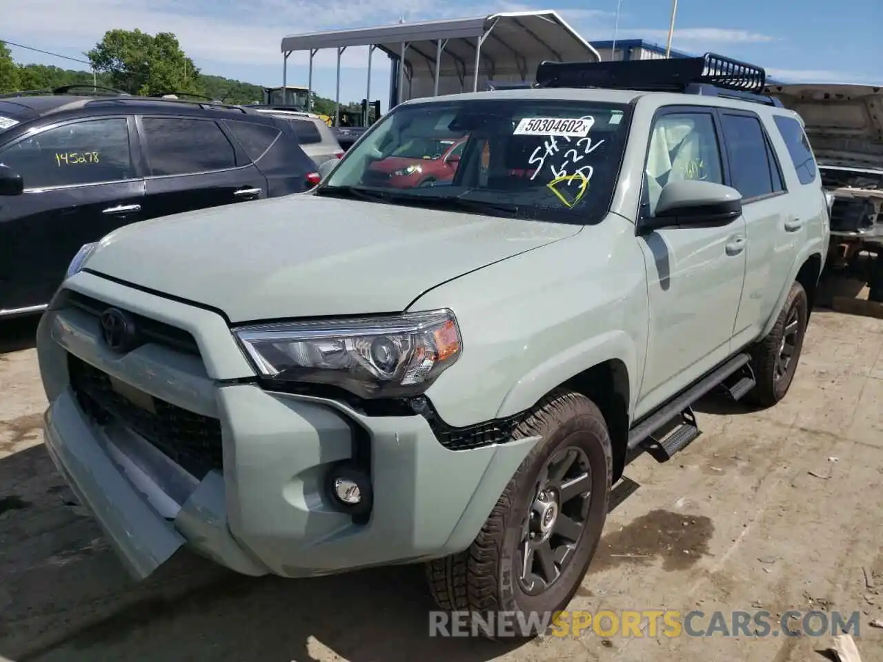 2 Фотография поврежденного автомобиля JTETU5JR1N6024416 TOYOTA 4RUNNER 2022