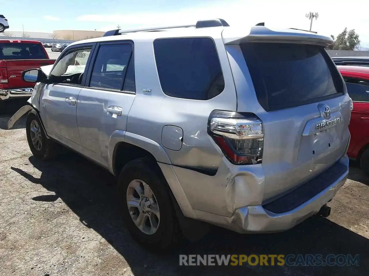 2 Photograph of a damaged car JTEMU5JR3P6190363 TOYOTA 4RUNNER SE 2023