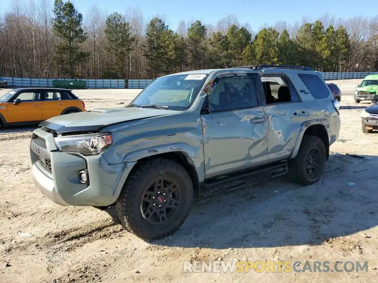 1 Photograph of a damaged car JTERU5JR4P6142246 TOYOTA 4RUNNER SE 2023