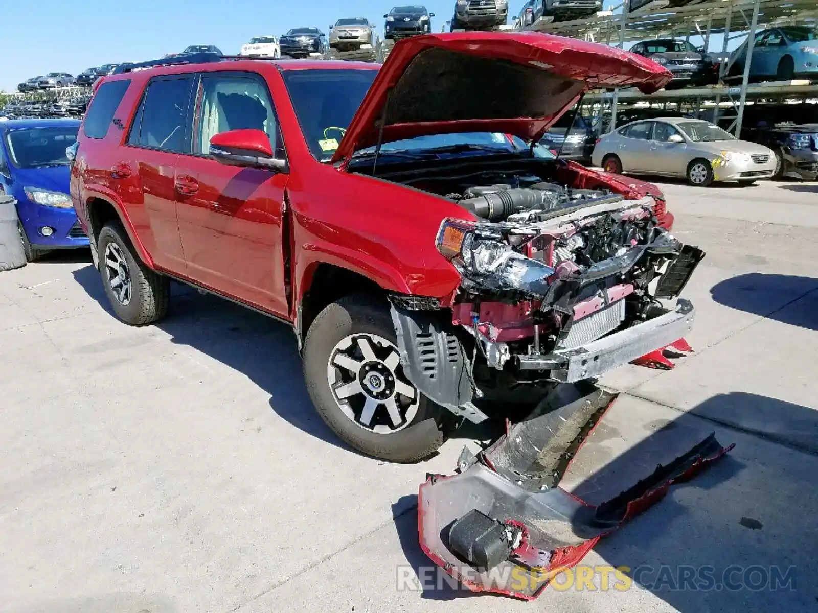 1 Photograph of a damaged car JTEBU5JR0K5650777 TOYOTA 4RUNNER SR 2019