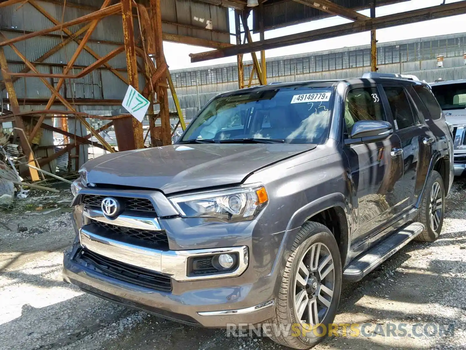 2 Photograph of a damaged car JTEBU5JR0K5654277 TOYOTA 4RUNNER SR 2019