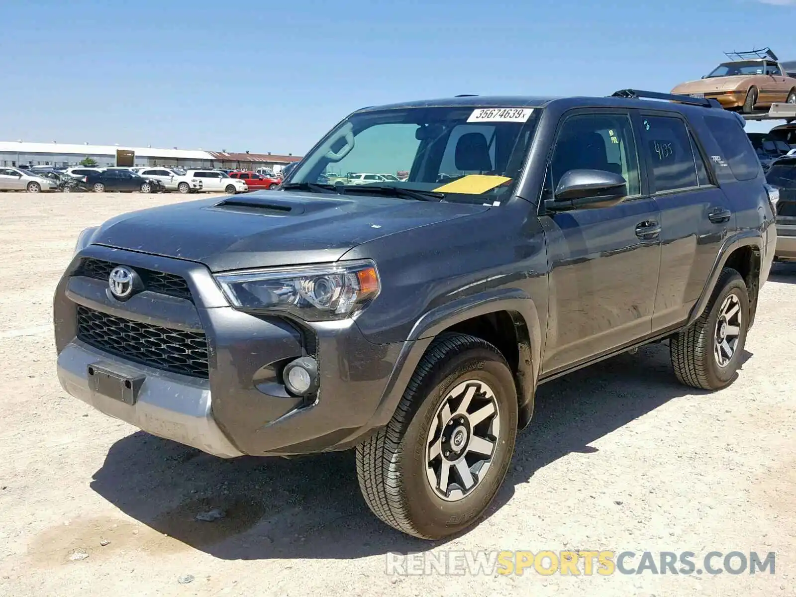 2 Photograph of a damaged car JTEBU5JR0K5665344 TOYOTA 4RUNNER SR 2019