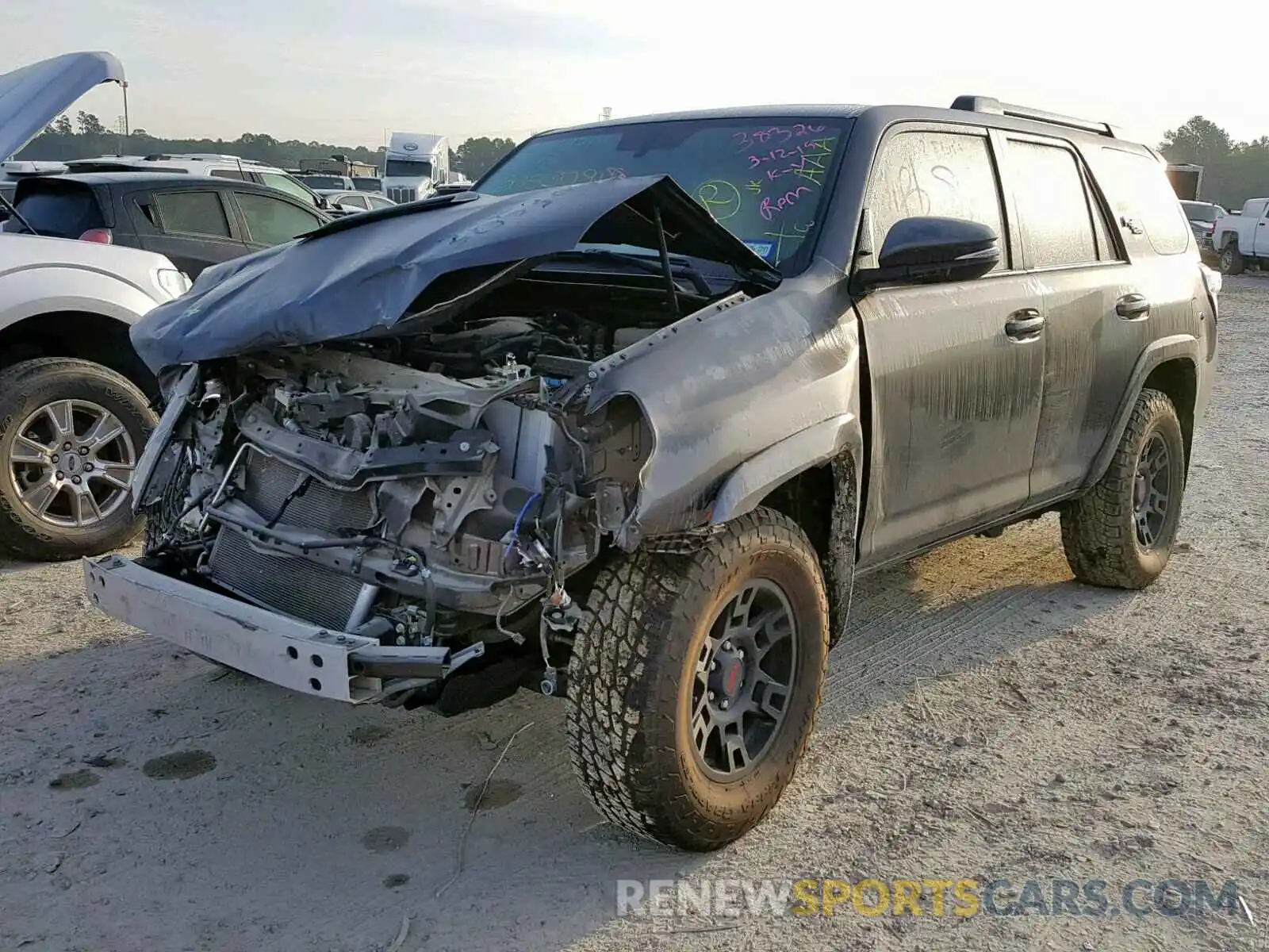 2 Photograph of a damaged car JTEBU5JR1K5612815 TOYOTA 4RUNNER SR 2019