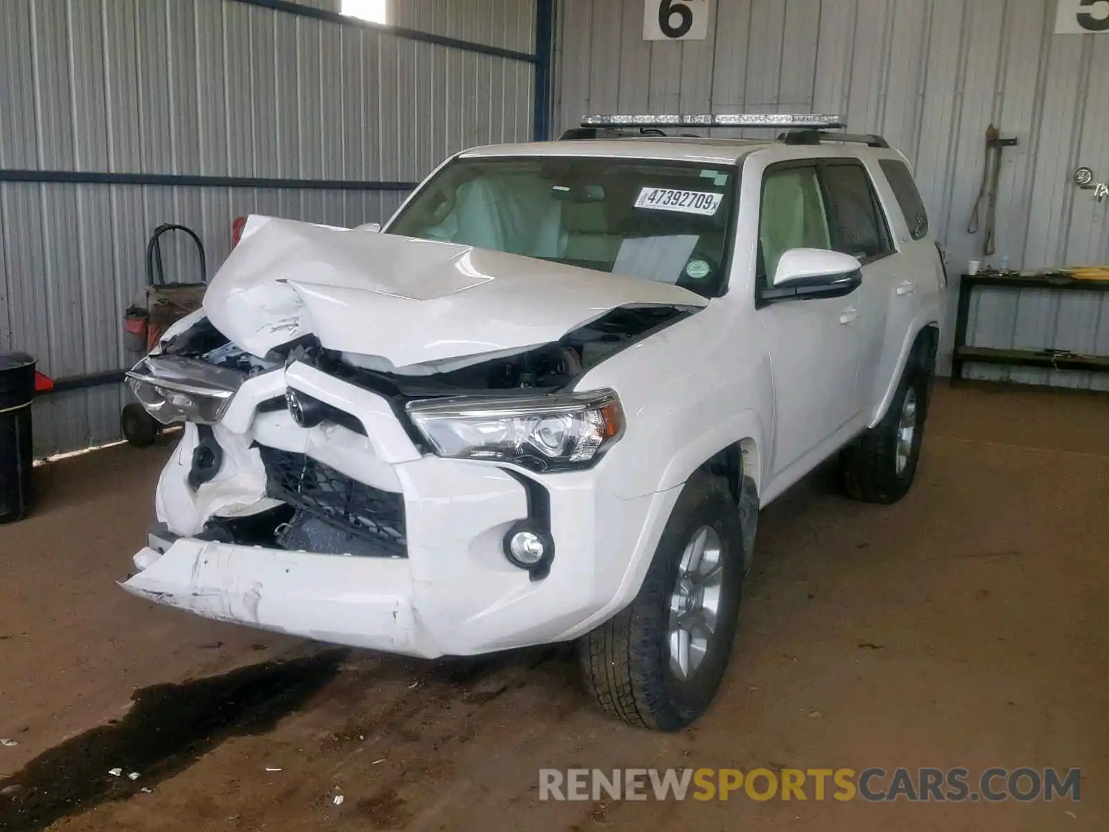 2 Photograph of a damaged car JTEBU5JR1K5621952 TOYOTA 4RUNNER SR 2019