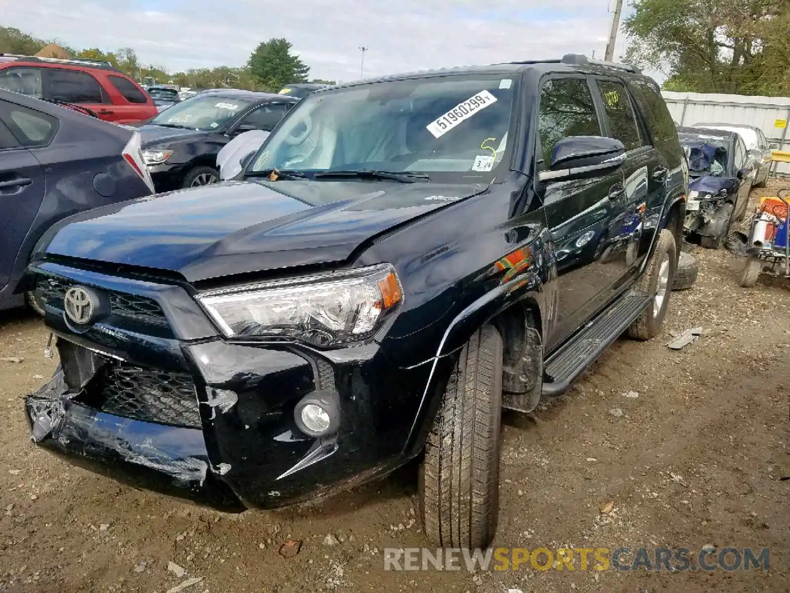 2 Photograph of a damaged car JTEBU5JR1K5665711 TOYOTA 4RUNNER SR 2019