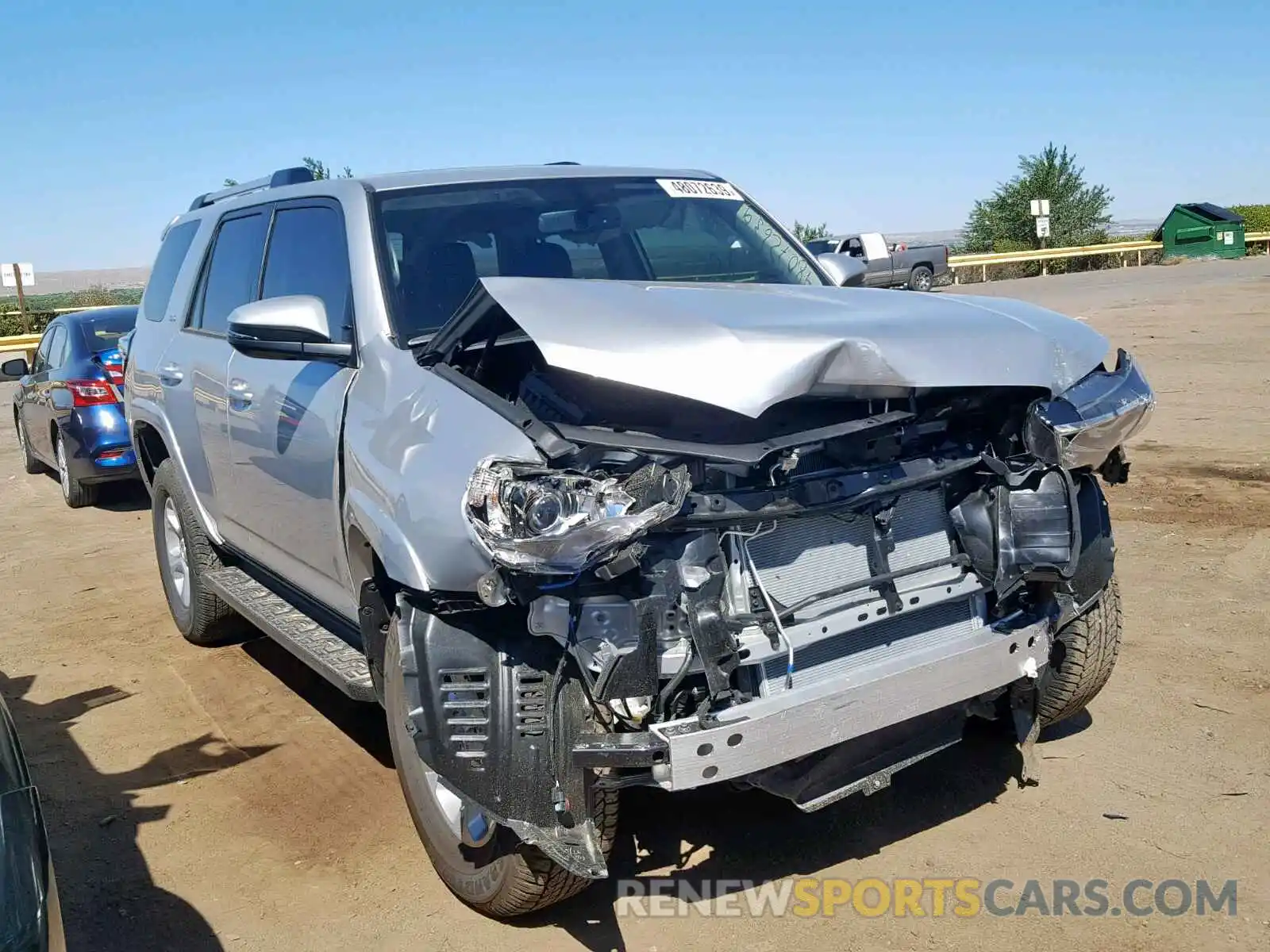 1 Photograph of a damaged car JTEBU5JR1K5713806 TOYOTA 4RUNNER SR 2019