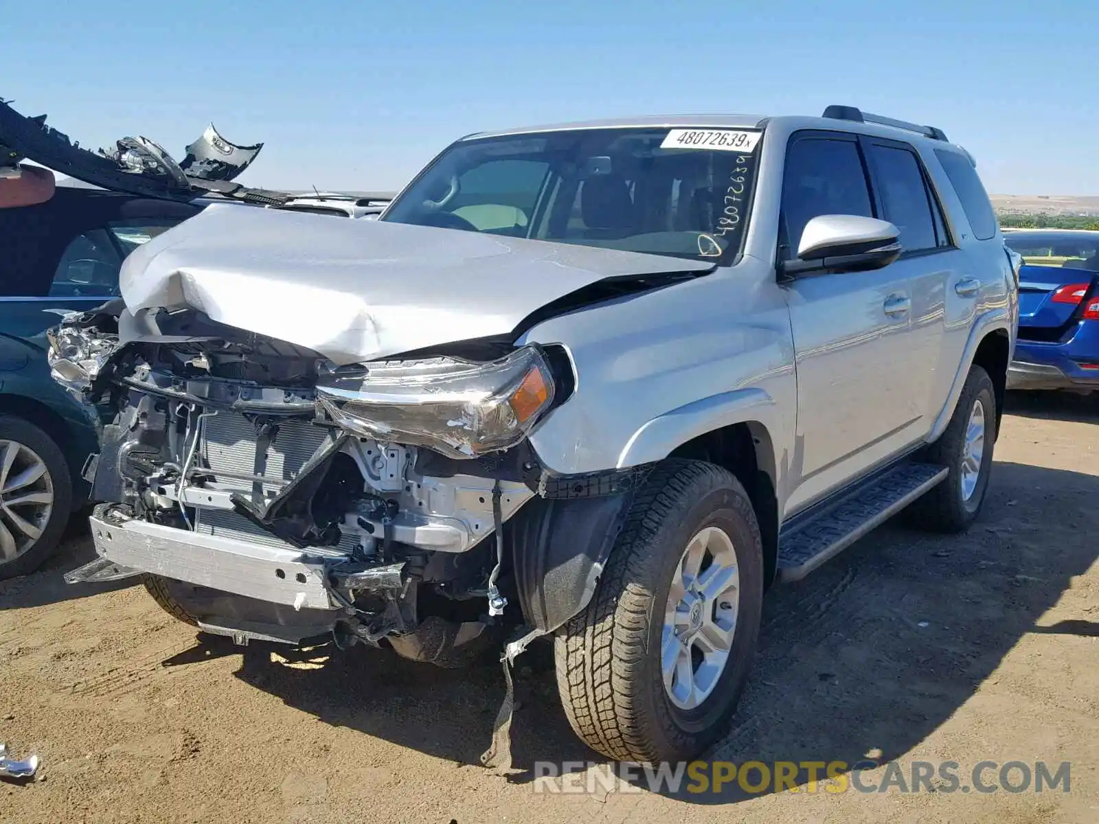 2 Photograph of a damaged car JTEBU5JR1K5713806 TOYOTA 4RUNNER SR 2019