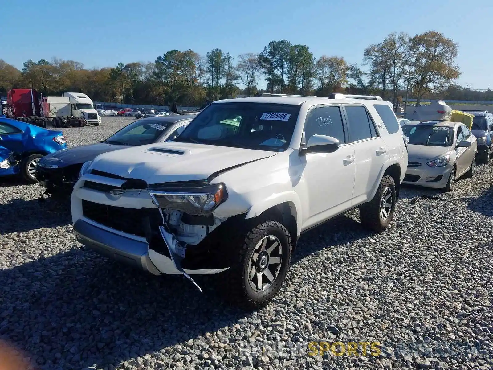 2 Photograph of a damaged car JTEBU5JR2K5652059 TOYOTA 4RUNNER SR 2019