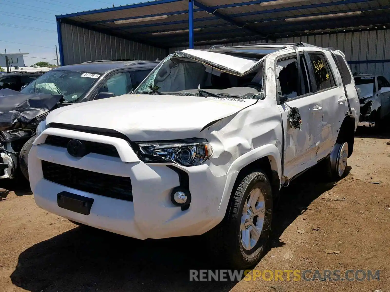 2 Photograph of a damaged car JTEBU5JR3K5620656 TOYOTA 4RUNNER SR 2019