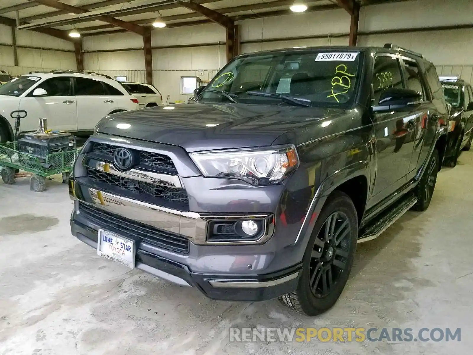 2 Photograph of a damaged car JTEBU5JR3K5705593 TOYOTA 4RUNNER SR 2019