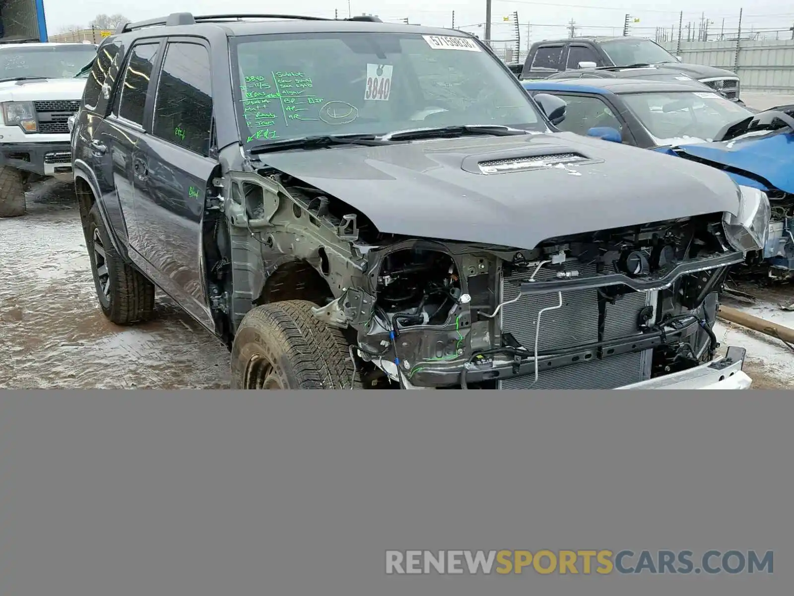 1 Photograph of a damaged car JTEBU5JR5K5614339 TOYOTA 4RUNNER SR 2019