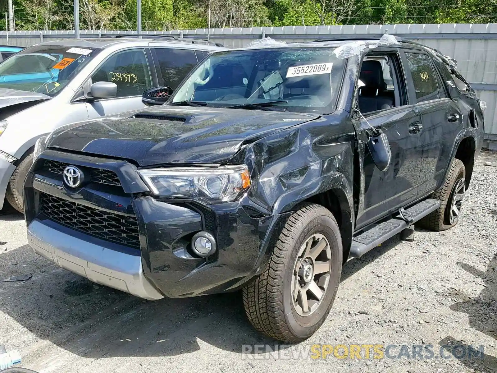 2 Photograph of a damaged car JTEBU5JR5K5669292 TOYOTA 4RUNNER SR 2019