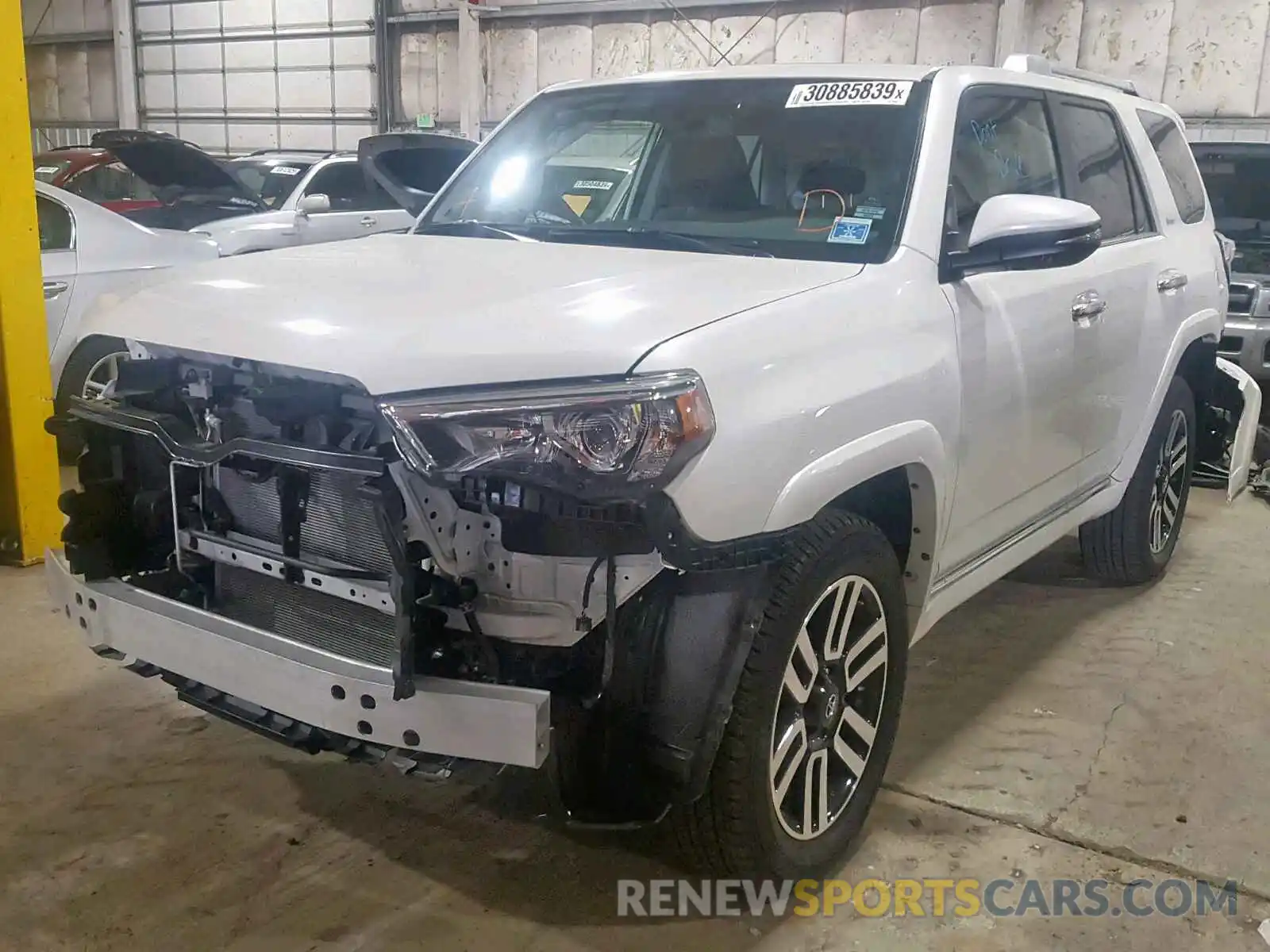 2 Photograph of a damaged car JTEBU5JR6K5628492 TOYOTA 4RUNNER SR 2019