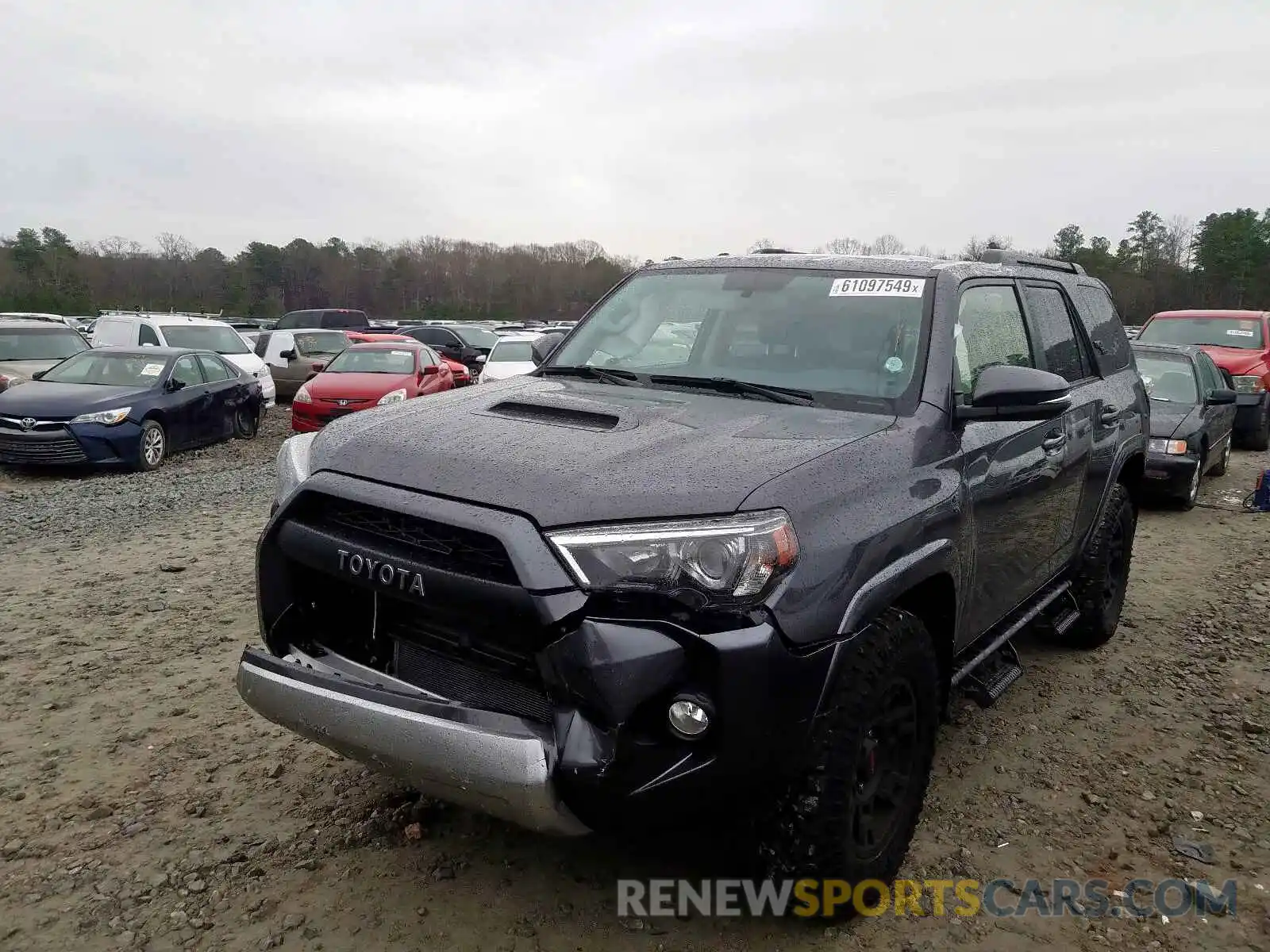 2 Photograph of a damaged car JTEBU5JR6K5630730 TOYOTA 4RUNNER SR 2019