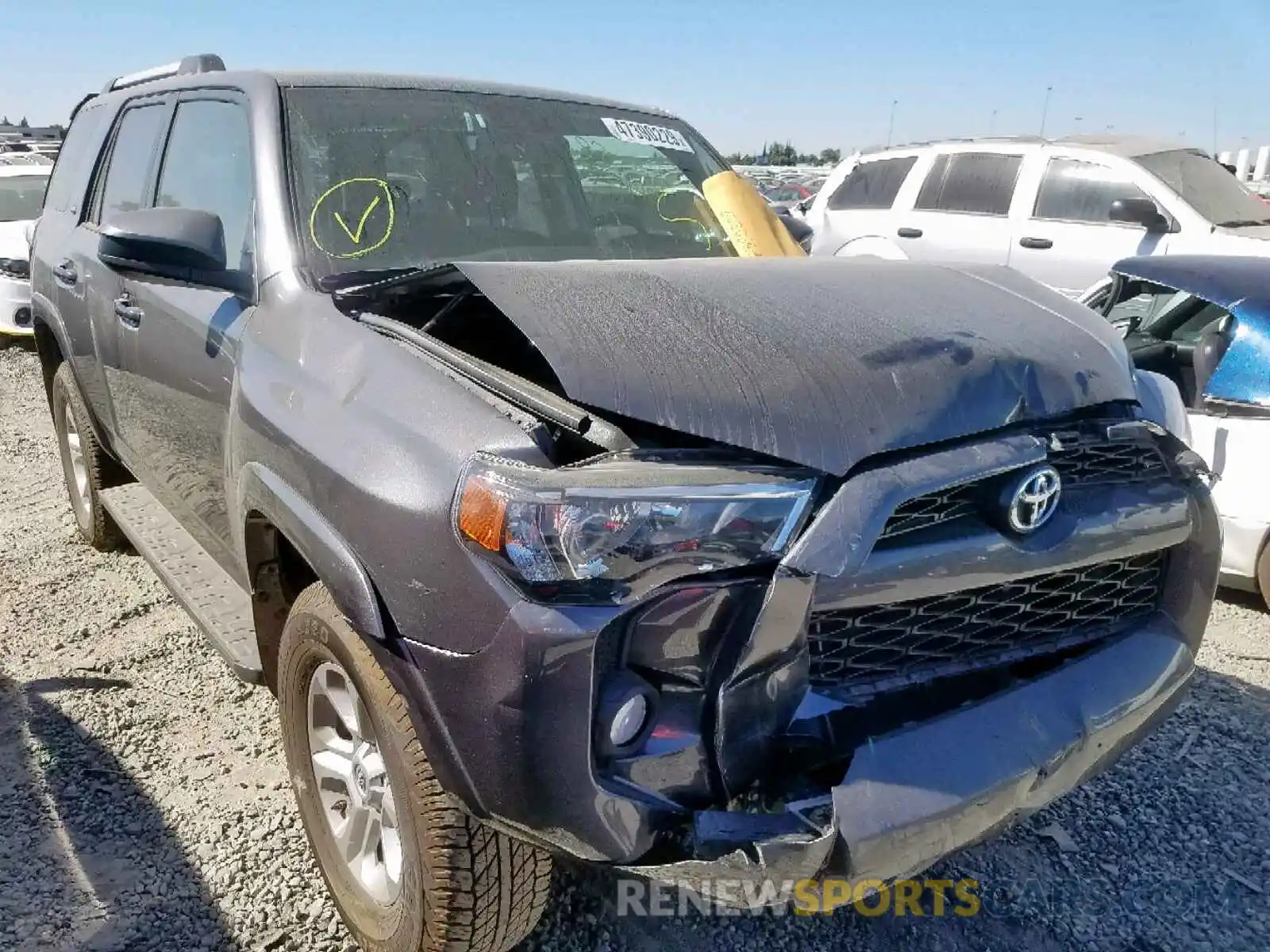 1 Photograph of a damaged car JTEBU5JR6K5660892 TOYOTA 4RUNNER SR 2019