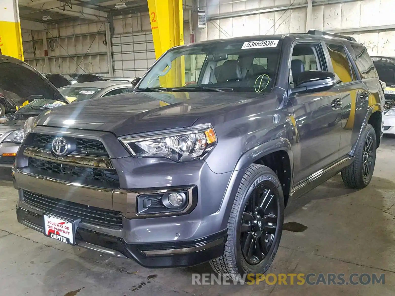 2 Photograph of a damaged car JTEBU5JR7K5613001 TOYOTA 4RUNNER SR 2019