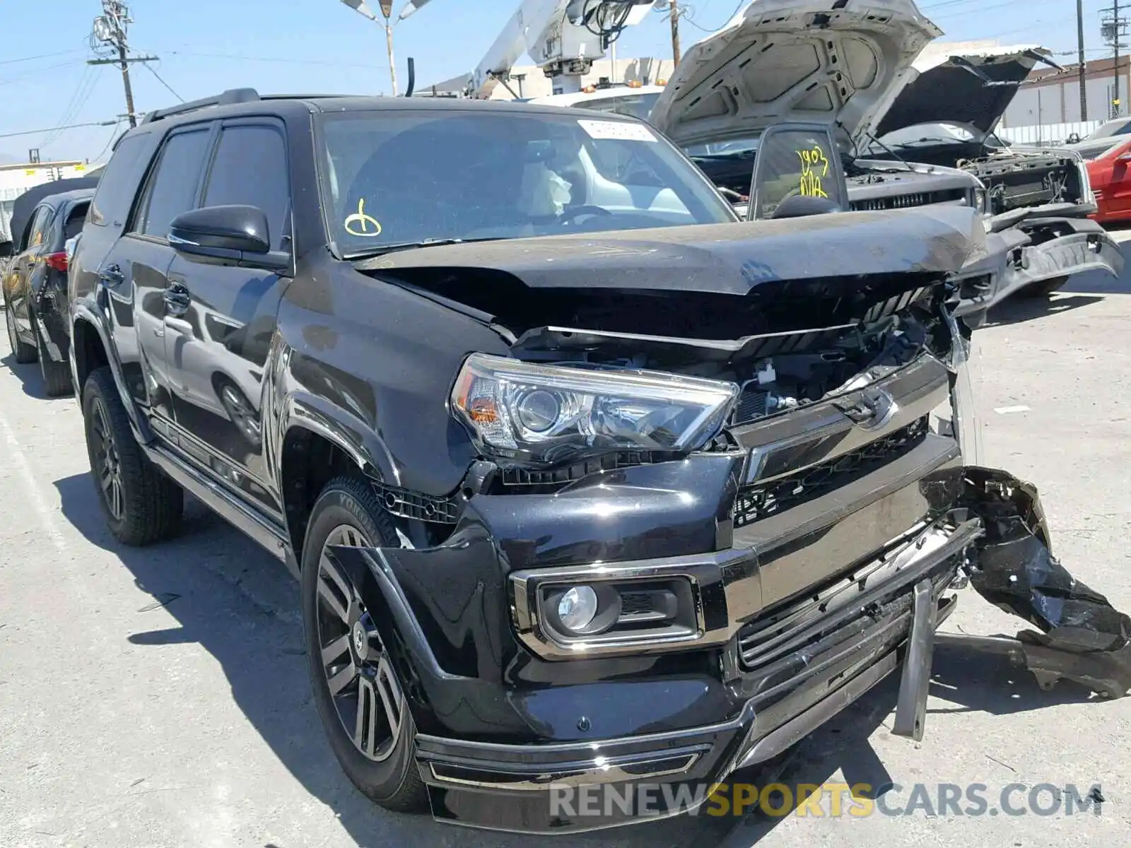 1 Photograph of a damaged car JTEBU5JR7K5623432 TOYOTA 4RUNNER SR 2019