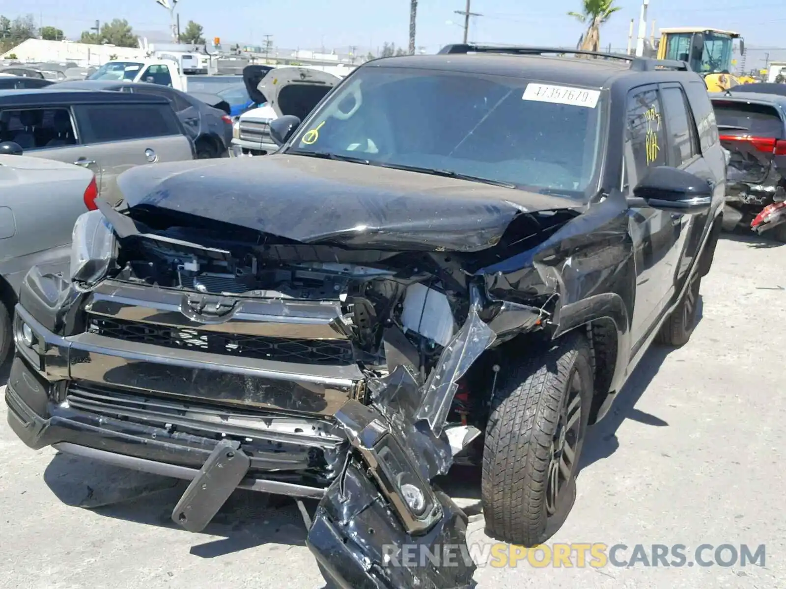 2 Photograph of a damaged car JTEBU5JR7K5623432 TOYOTA 4RUNNER SR 2019