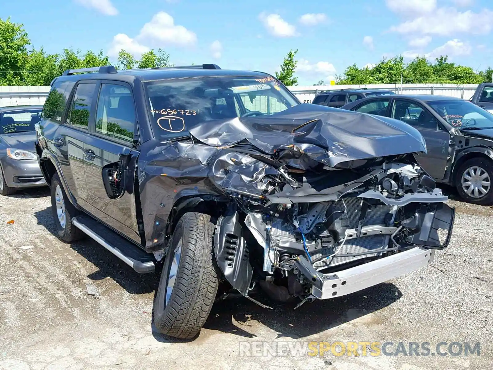 1 Photograph of a damaged car JTEBU5JR7K5656723 TOYOTA 4RUNNER SR 2019