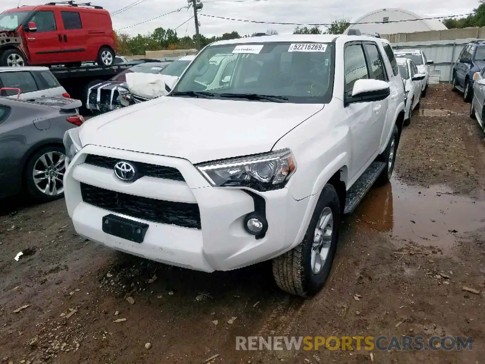 2 Photograph of a damaged car JTEBU5JR7K5684117 TOYOTA 4RUNNER SR 2019