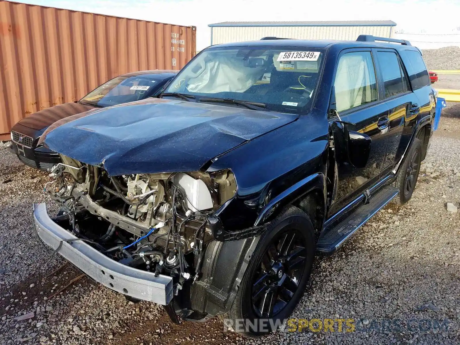 2 Photograph of a damaged car JTEBU5JR8K5612911 TOYOTA 4RUNNER SR 2019